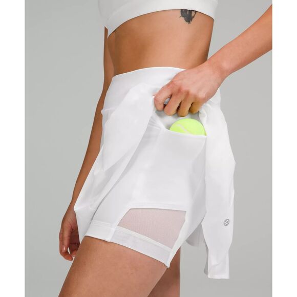 Lululemon Side-Pleat High-Rise Tennis Skirt White Size 8 NWT - Picture 5 of 8